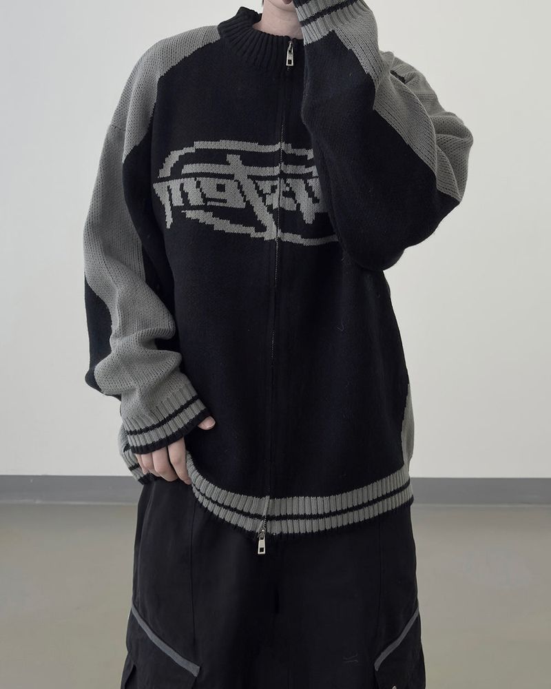 Corel Two-Way Raglan Knit Zip-Up