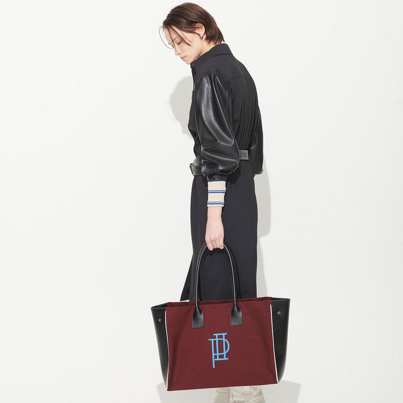  BIG SHOPPER BAG, BURGUNDY