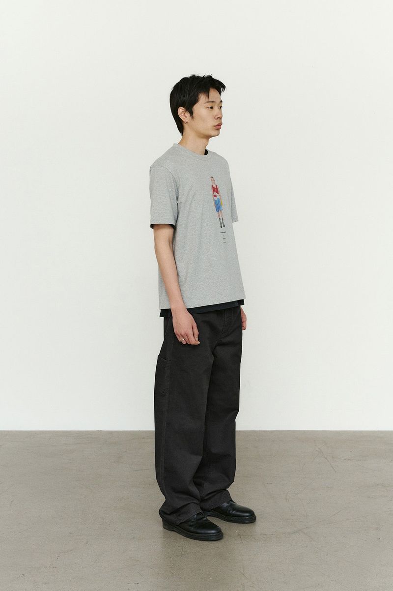 ローライズ フィット カチオン レギュラー パンツ (Washed Black)