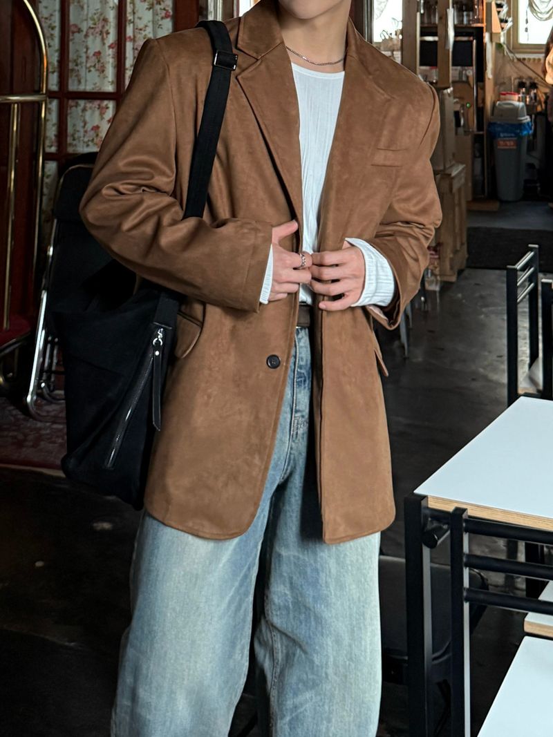 Brunch suede blazer jacket