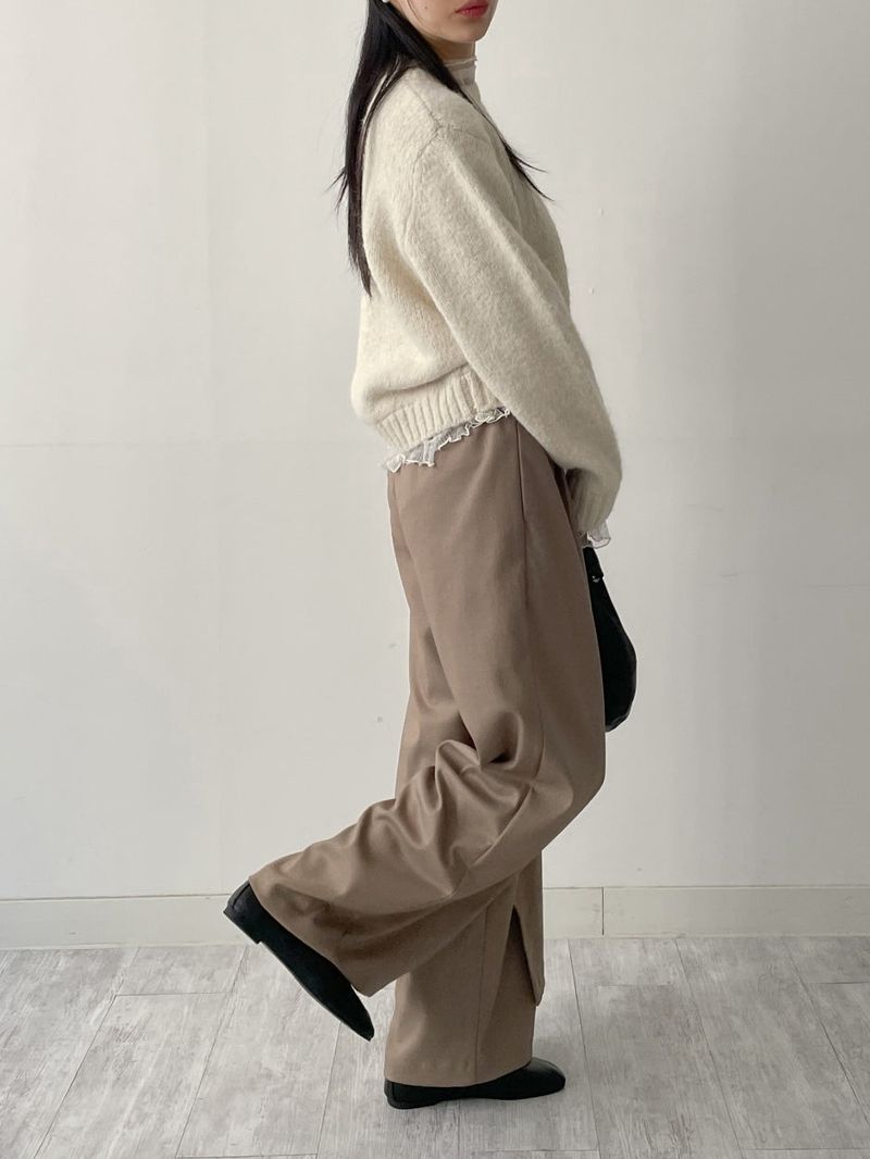 Wrap Banding Wide Slacks