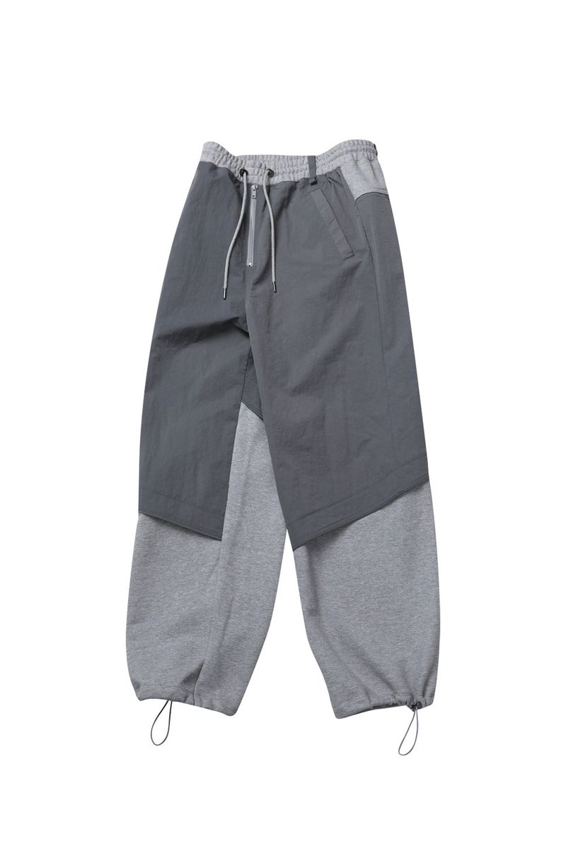 PIPPING MIX PANTS_GRAY