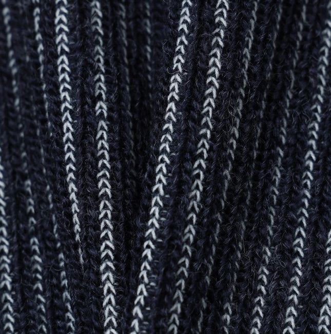 Heren Collar Ribbed Cardigan