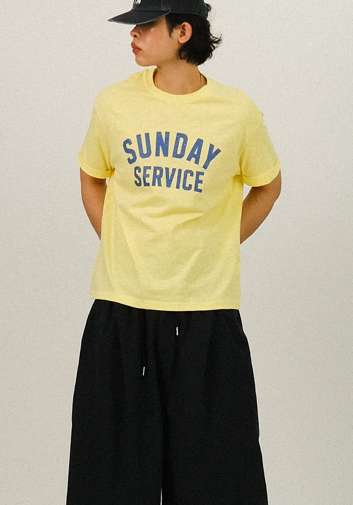 SEMIKAJI(セミカジ)の「NA Slub Sunday Lettering 1/2 T(Tops)」