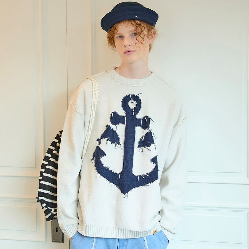 WaiKei（ワイケイ）の「Marine reversible graphic knit（Tops）」