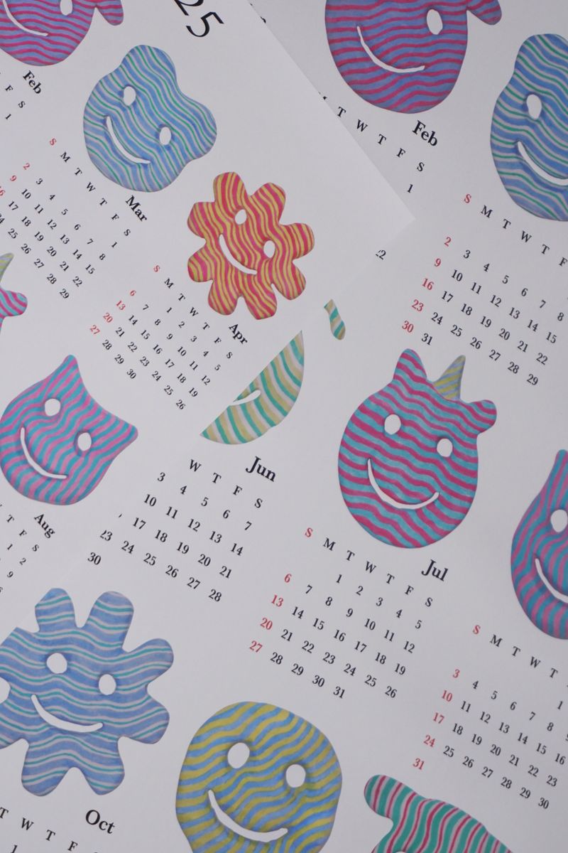 2025 calender canvas poster (A2 size)
