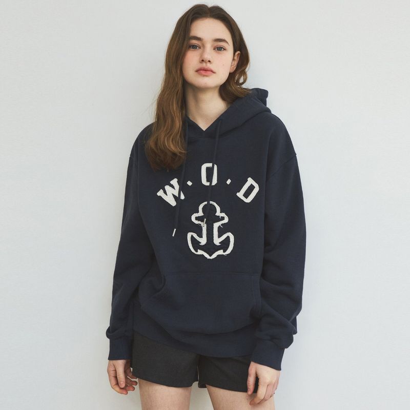 Saint Overfit Hoodie Sweat Shirt_Navy