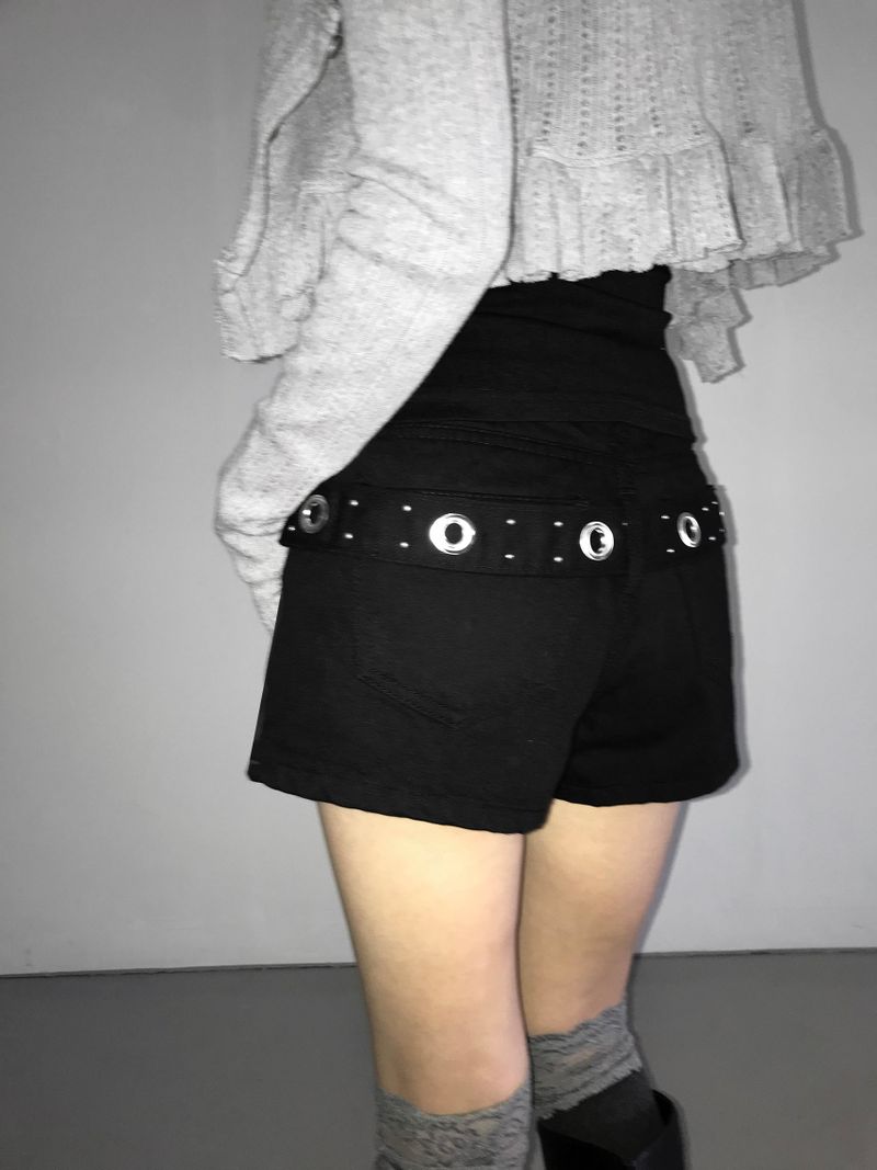 1733 back slop shorts(2 color)
