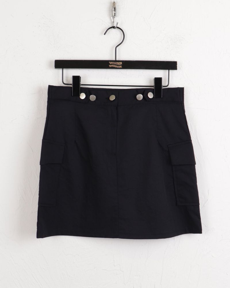 Naing Bijo Pocket Cargo Nylon Mini Skirt