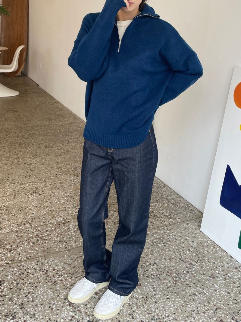 Arendal half zip-up knit