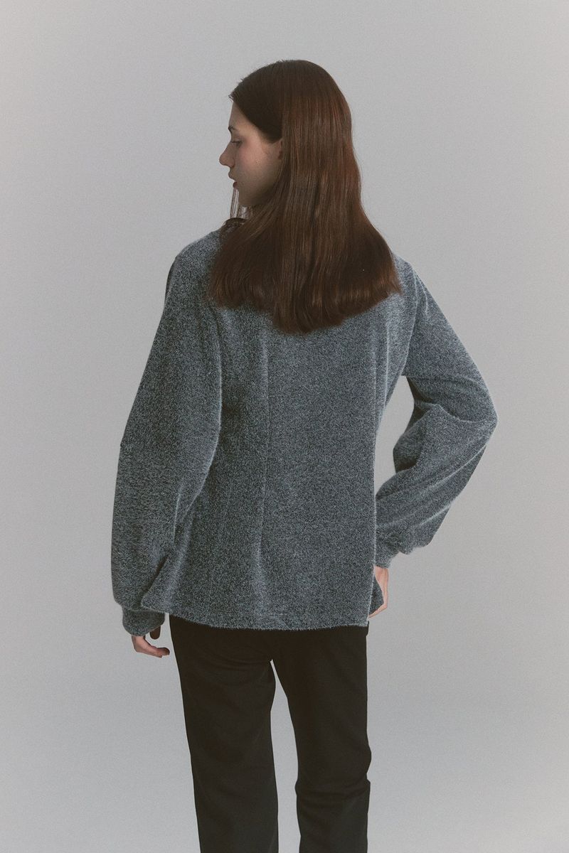 Angora Flare Sweatshirt Charcoal
