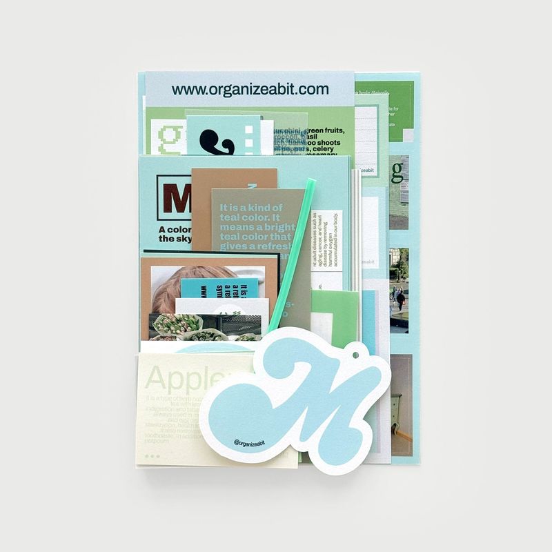 oab tone pack mint / scrap sticker set