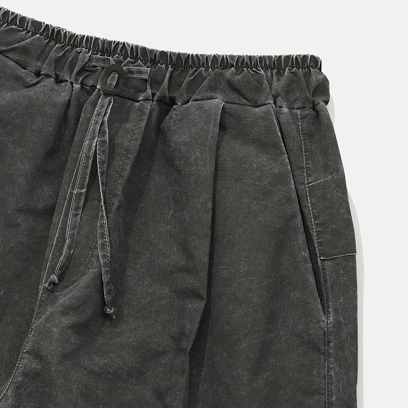 Pigment nylon pants / Black charcoal