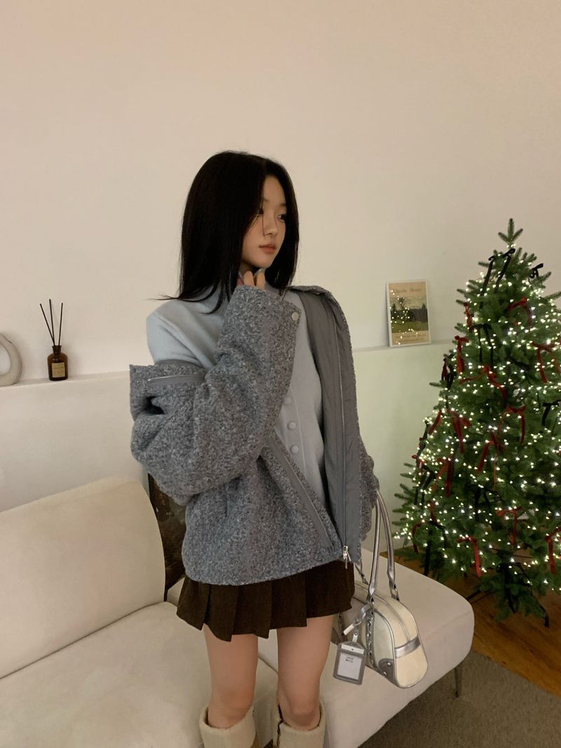 [UNISEX] from Mix Hood Coat Jacket