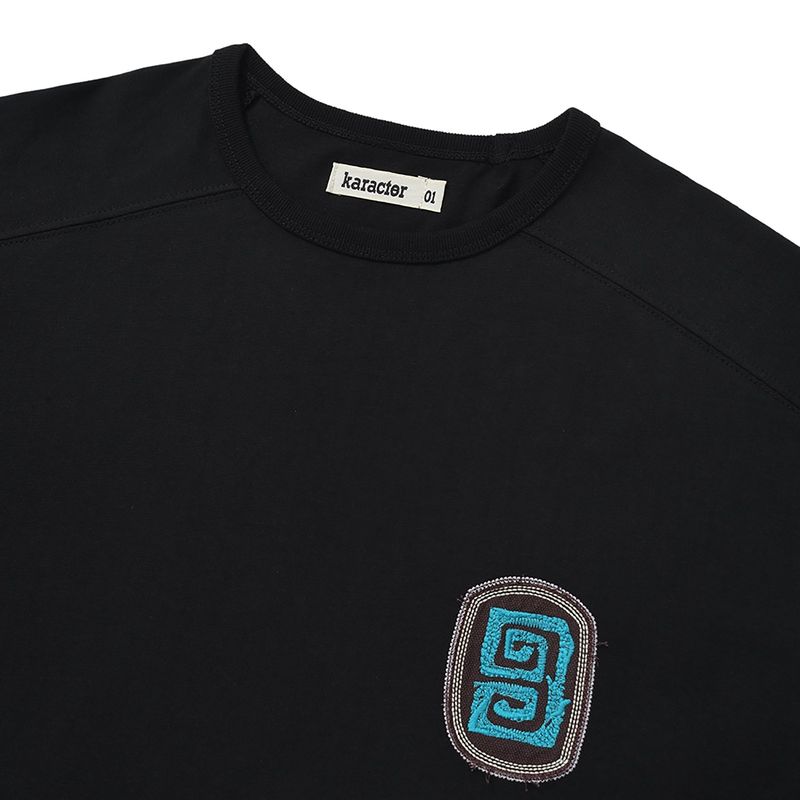 Fuzzy half T-shirts / Black