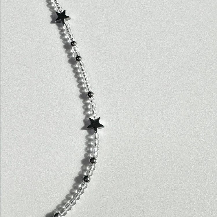 argent star necklace
