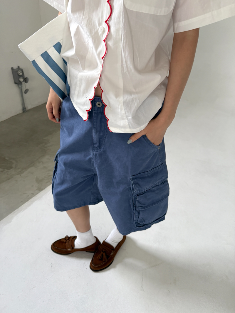 color dyeing bermuda pants