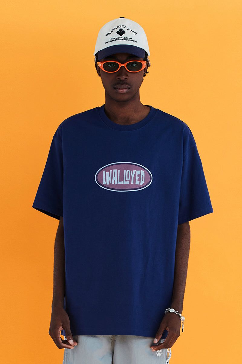 OVAL LOGO T SHIRT / NAVY