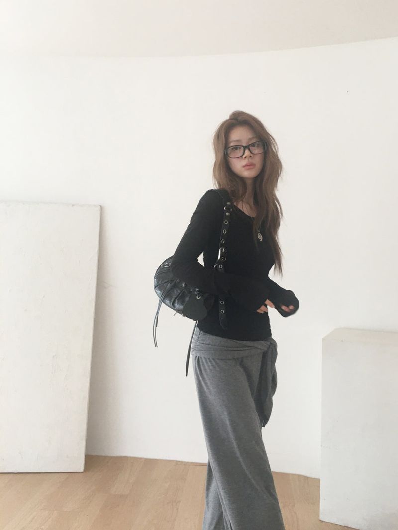 Square Horn Frame Glasses