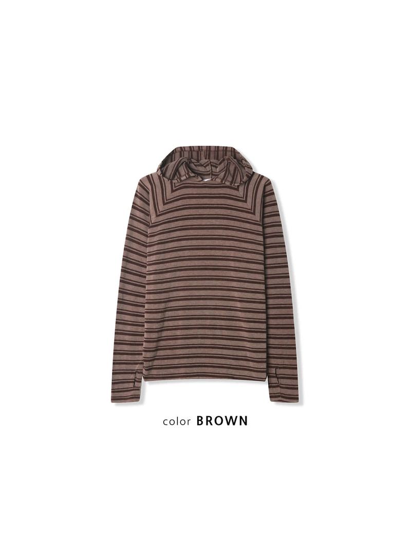 Su Striped Knitted Hoodie