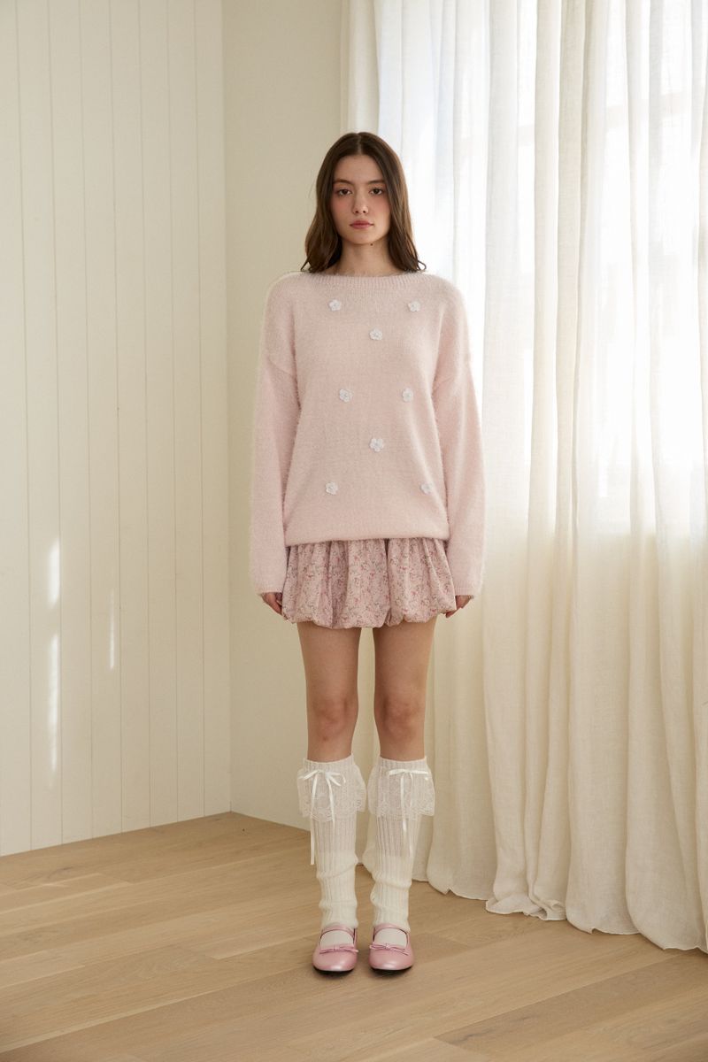 PINK PINEAPPLE(ピンクパイナップル)の「FLORAL GARDEN KNIT(Tops)」