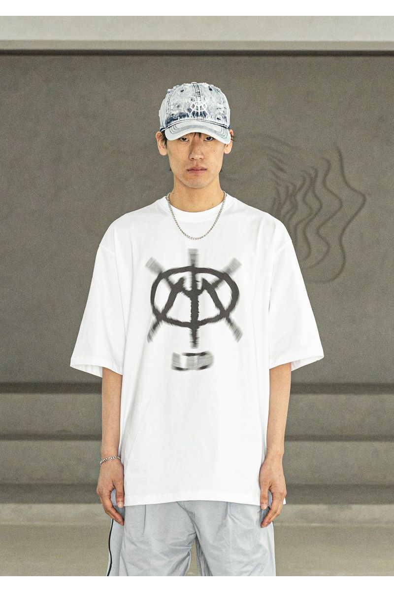 EMBLEM WASHED DYING VINTAGE BALL CAP MSFAC004-WT