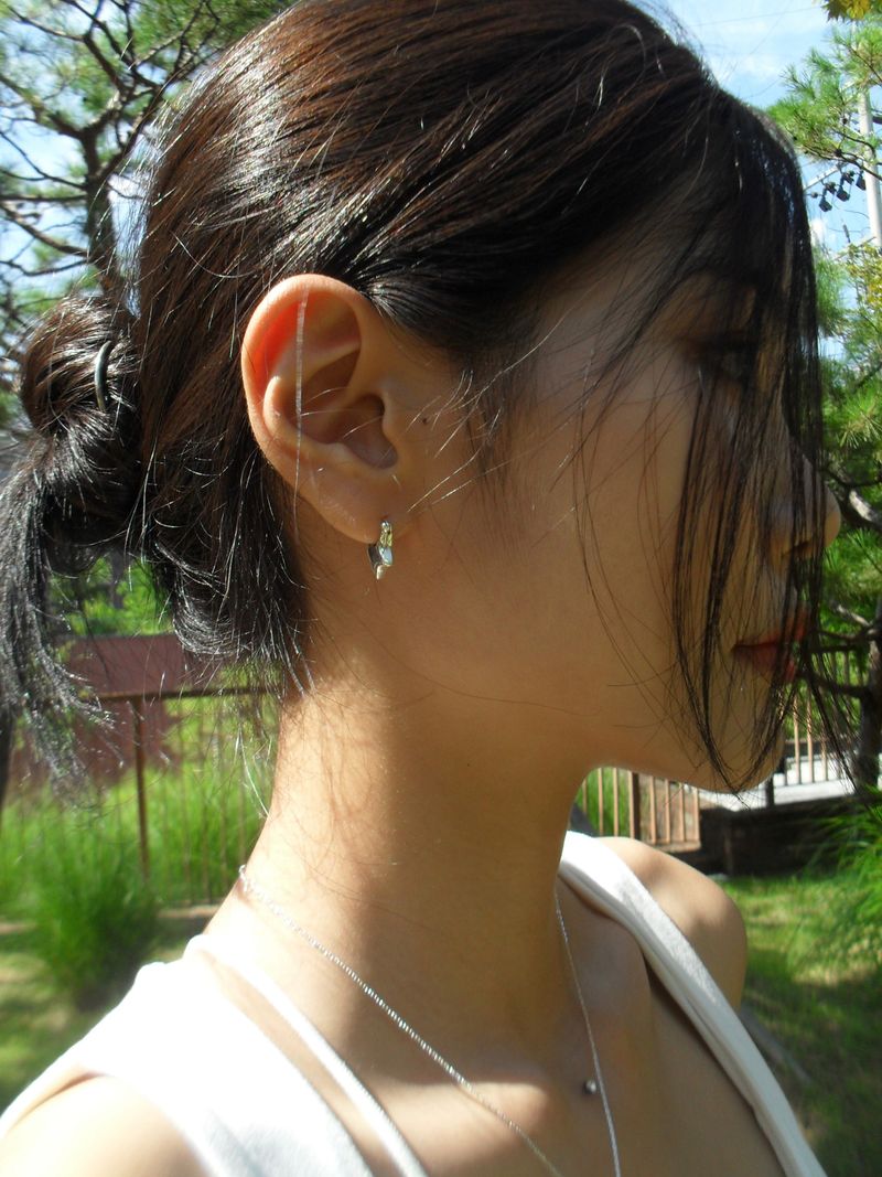 METALIC STAR POCKET EARRINGS