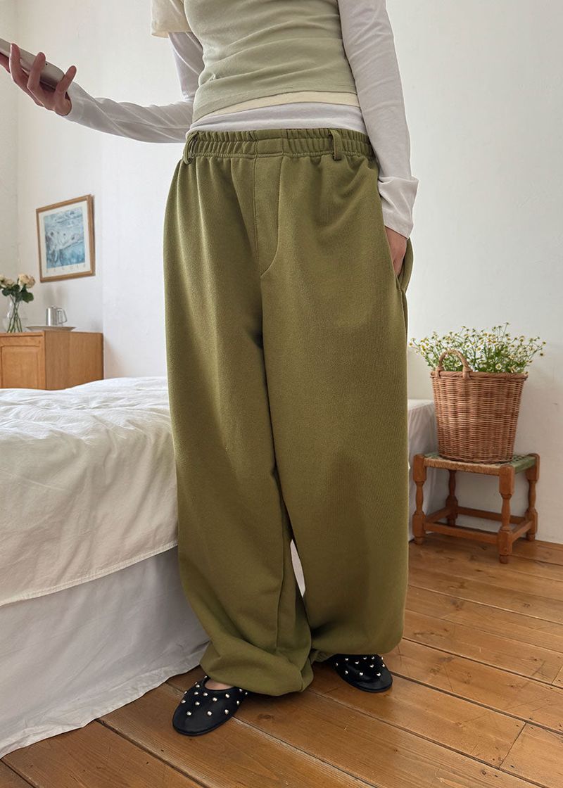 (UNISEX) BELTED SWEAT PANTS (3color)