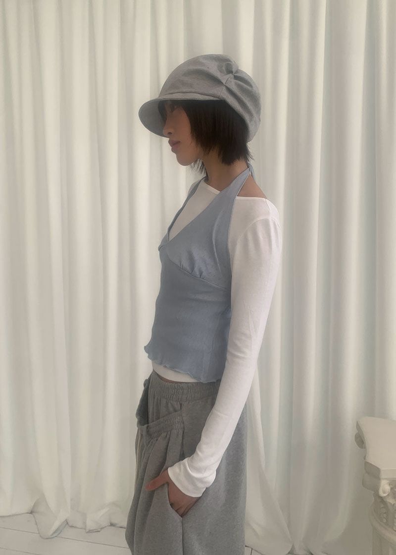 COTTON SHIRRING CAP