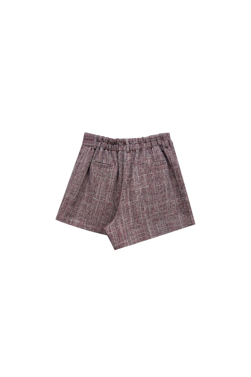 CHERISH TWEED SHORTS PANTS / RED