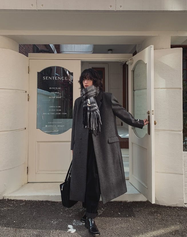 Melton Maxi Wool Overcoat