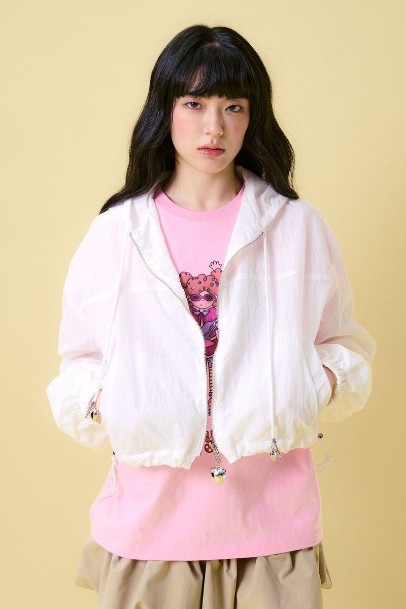 Frilly Woven Jacket [Ivory]