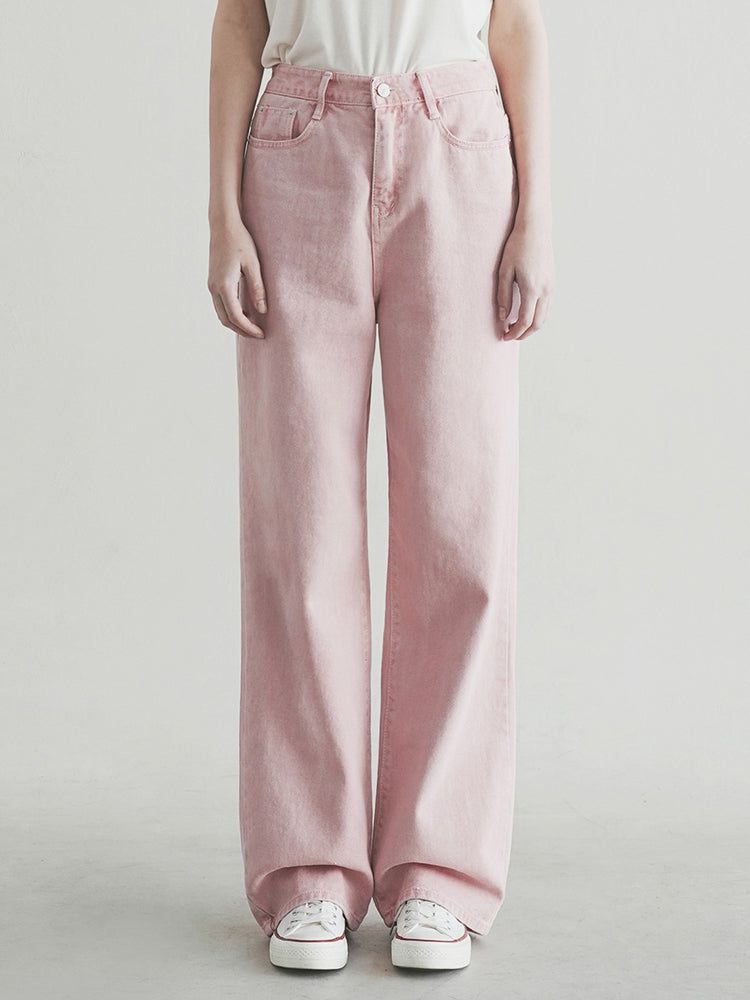 WAAR（ワル）の「W104 DYEING WIDE PANTS_PINK（Pants）」