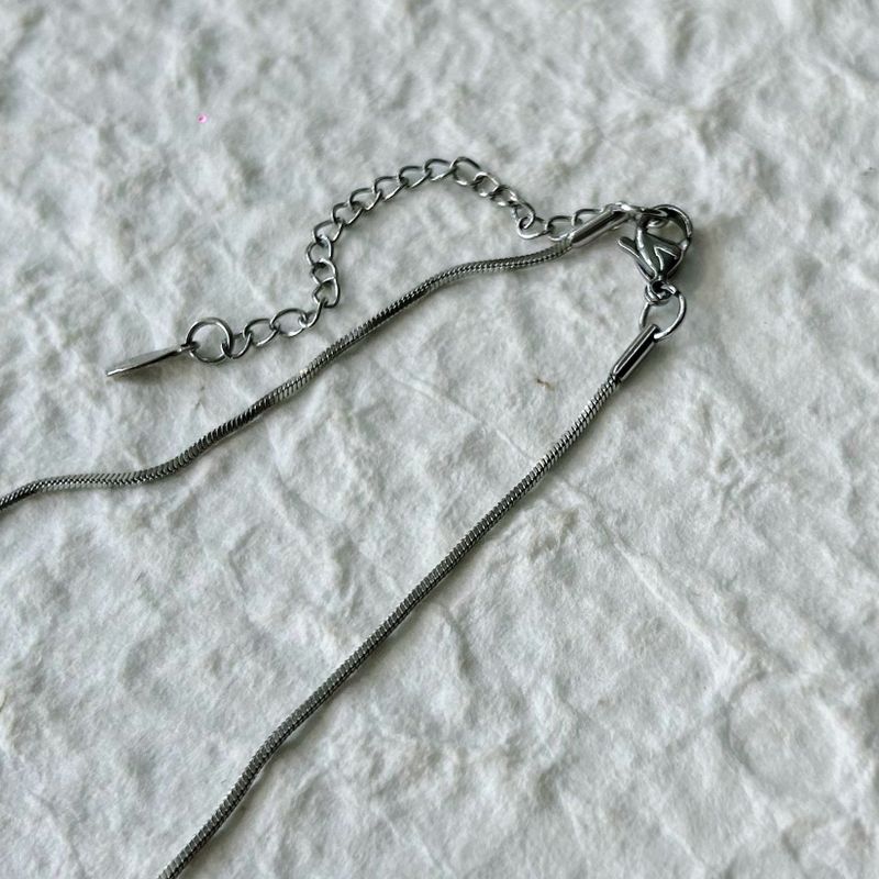 Liquid Silver Cross Necklace