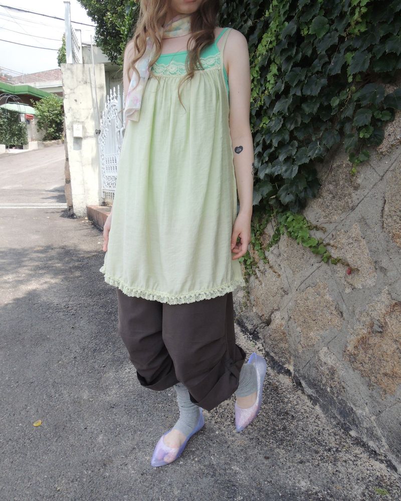 NUPHLO(ニューフロー)の「COTTAGE LACE CAMI DRESS(Dresses)」