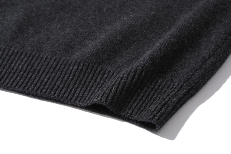 CREWNECK WOOL SWEATER (charcoal)