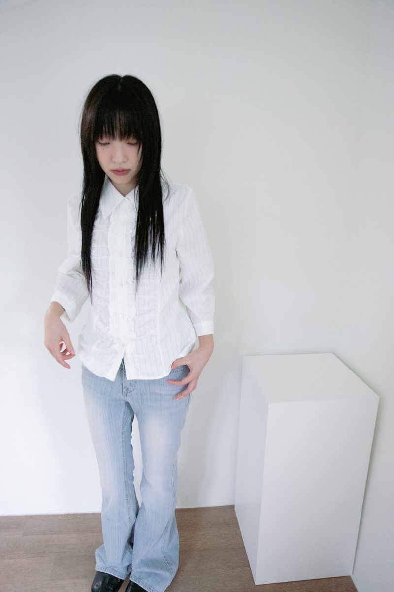 mild lowrise denim pants(S-L)