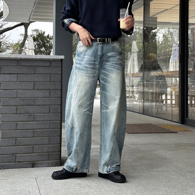 lemenne（ルメンヌ）の「LMN Vale Curved Snap Denim Pants (2 colors)（Pants）」