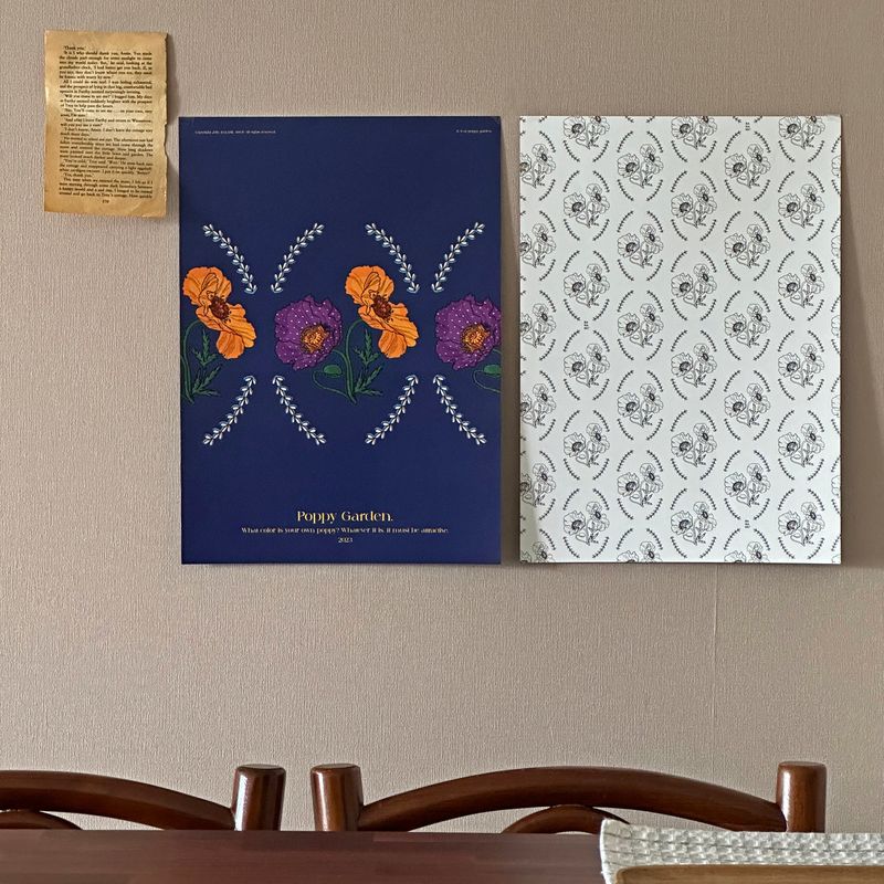Color Poppy (Deco Paper) A3 POSTER