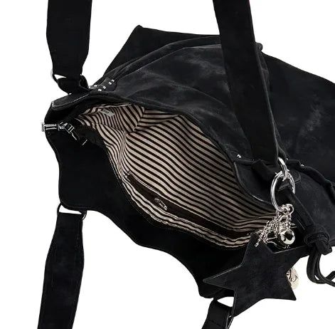 Star Stud Shirring Shoulder Bag