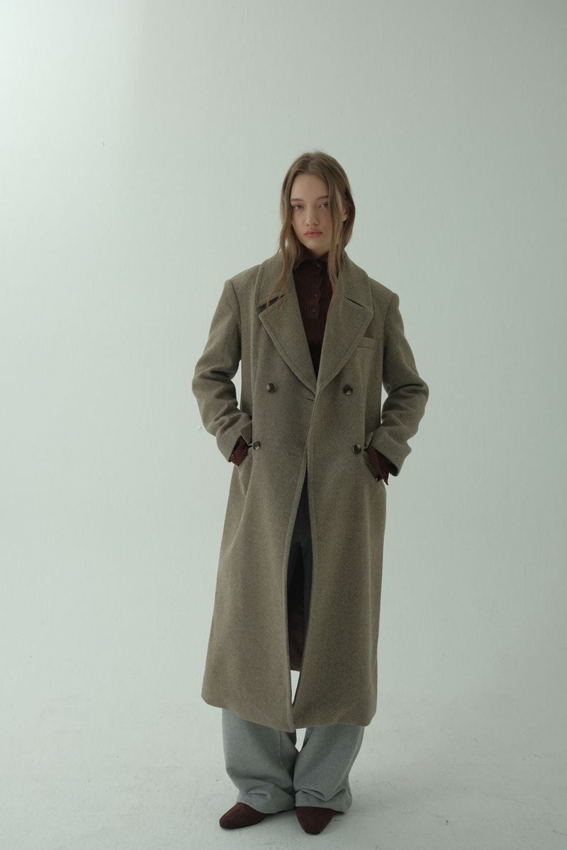 Loventina(ラヴェンティナ)の「OVERSIZED WOOL COAT_BEIGE(Jackets/Outerwear)」
