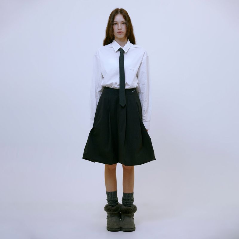 13MONTH(サーティーンマンス)の「Balloon Midi Skirt (CHARCOAL)(Skirts)」