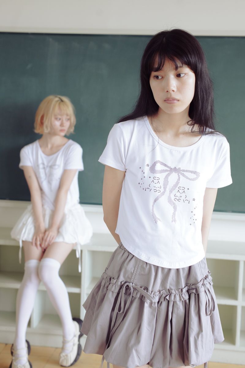 frill balloon skirt(grey)