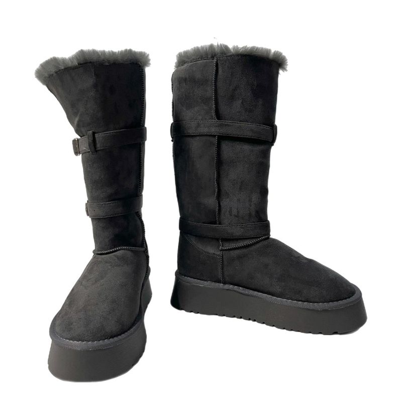 Moufee Fur-Lined Belted Long Ugg Boots