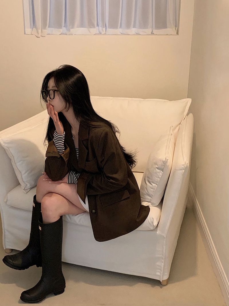 [BELLIDE MADE] Macchiato oversized fit blazer jacket
