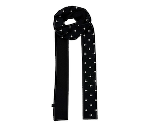NATTY CARDIGAN IN BLACK (SCARF SET)