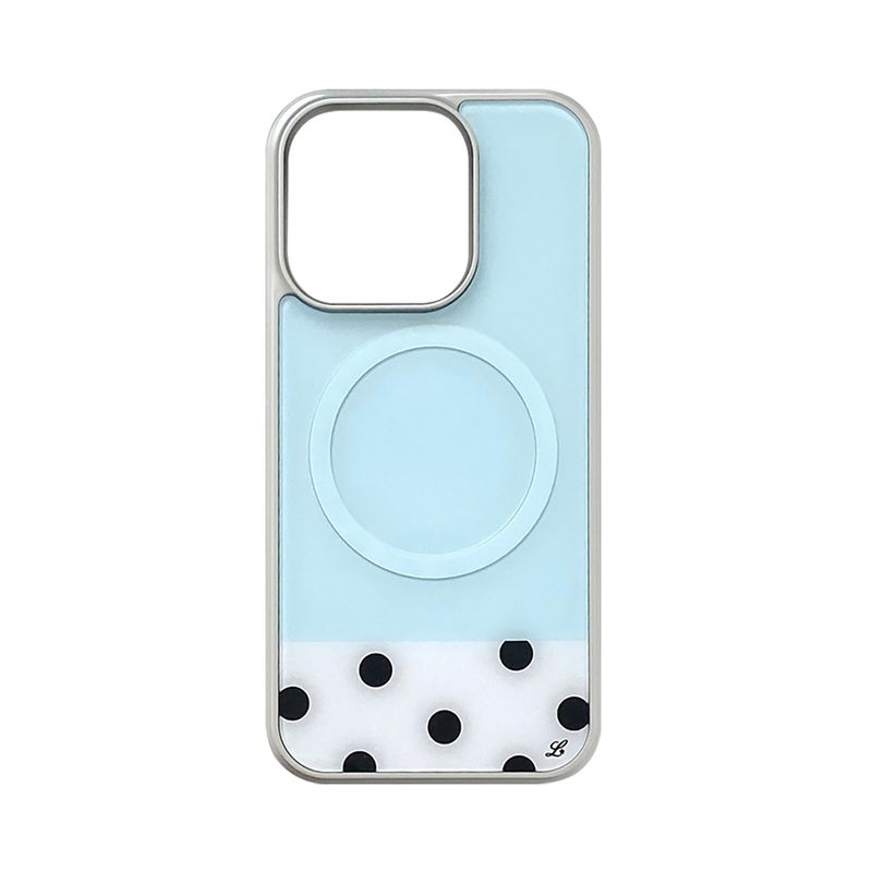 LOVD（ラブド）の「[MADE] [+MagSafe] アイシーミントフォーンケース (グラスシルバーバンパー)（スマホグッズ/小物）」