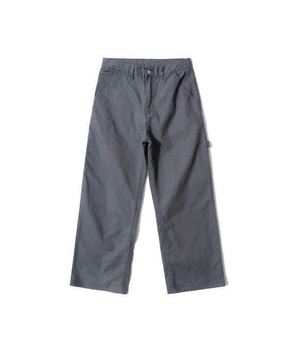 QT8 GARMENTS（キューティーエイトガーメント）の「LB ウォッシュド オックスフォード カーペンターパンツ (Grey)（パンツ）」