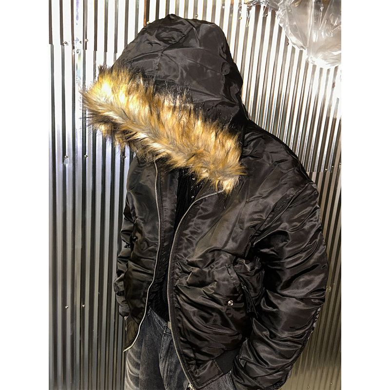 LAURANT（ロラン）の「[F/W]リアルファーMA-1中綿ジャンパー(3color)（ジャケット/アウター）」