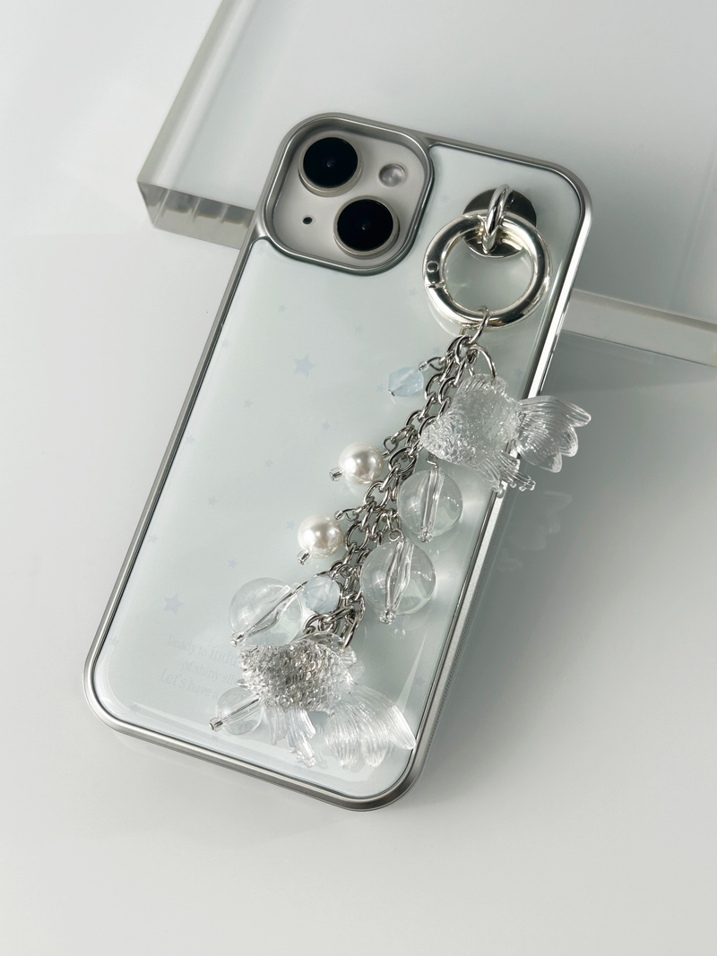 Clear Goldfish Bold Keychain
